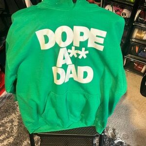 Green 'Dope A** Dad' Hoodie